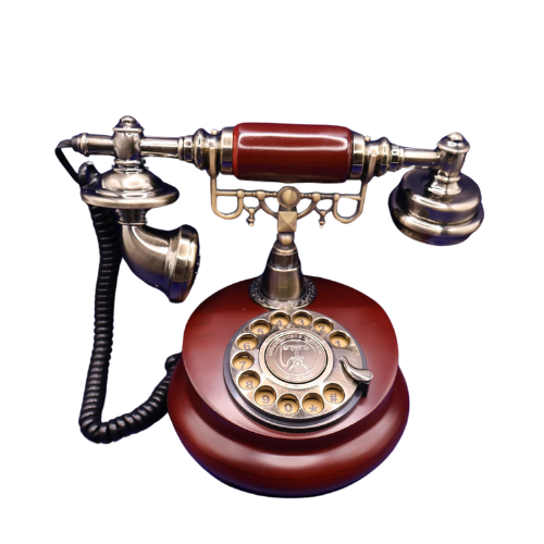 Audio-Gästebuch Retro-Telefon Holz