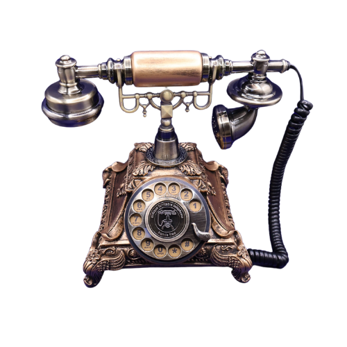 Audio-Gästebuch Retro-Telefon Vintage Bronze